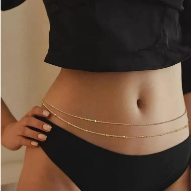 HipHop Double Layers Belly Chains Women - Image 11
