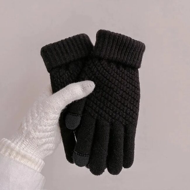 Cycling Touch Screen Gloves Female Winter Cute Student Cycling Warm And Cold Korean Version - Image 8