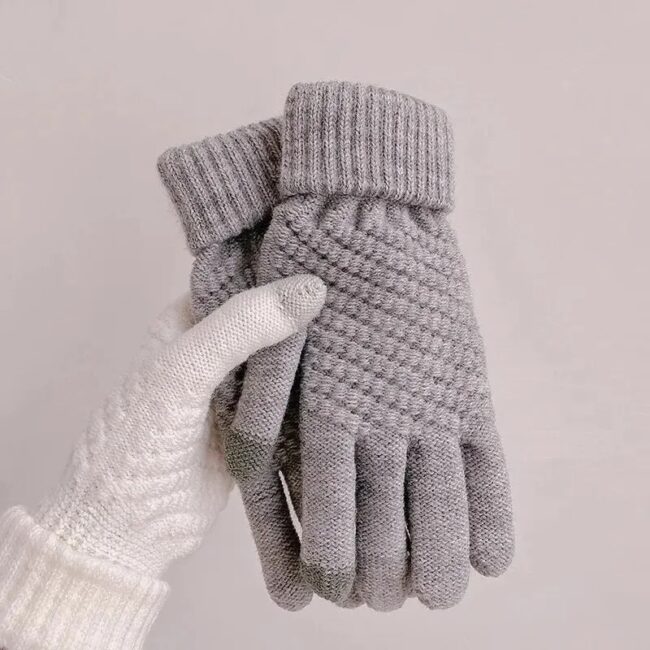 Cycling Touch Screen Gloves Female Winter Cute Student Cycling Warm And Cold Korean Version - Image 10
