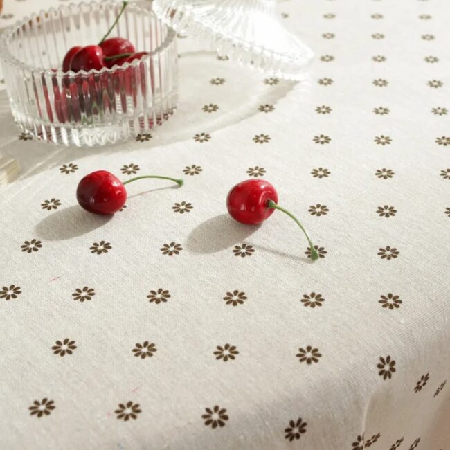 Printing Tassel Tablecloth Stain Resistant Dust-Proof Table Cover for Kitchen Tabletop Home Dining Table Decoration Accessories - Image 6