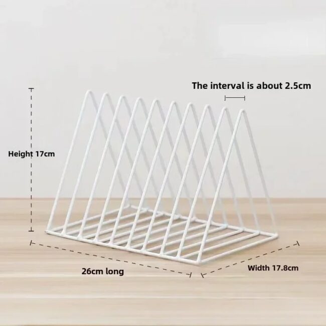 Vinyl Record CD Magazine Storage Rack Album Display Rack Multifunctional Vertical Creative European Art Collection - Image 9