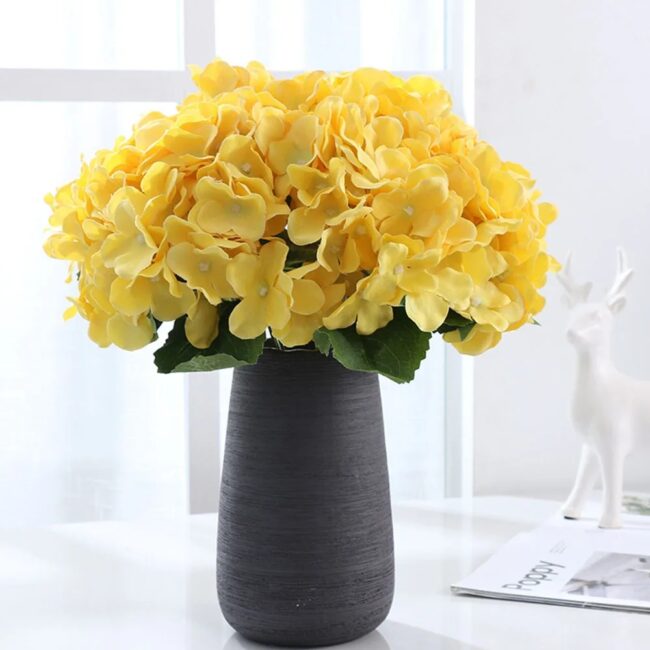 58cm Artificial Flowers Silk Hydrangea Bouque for Wedding Home Party Living Room Table Decoration Accessories - Image 4