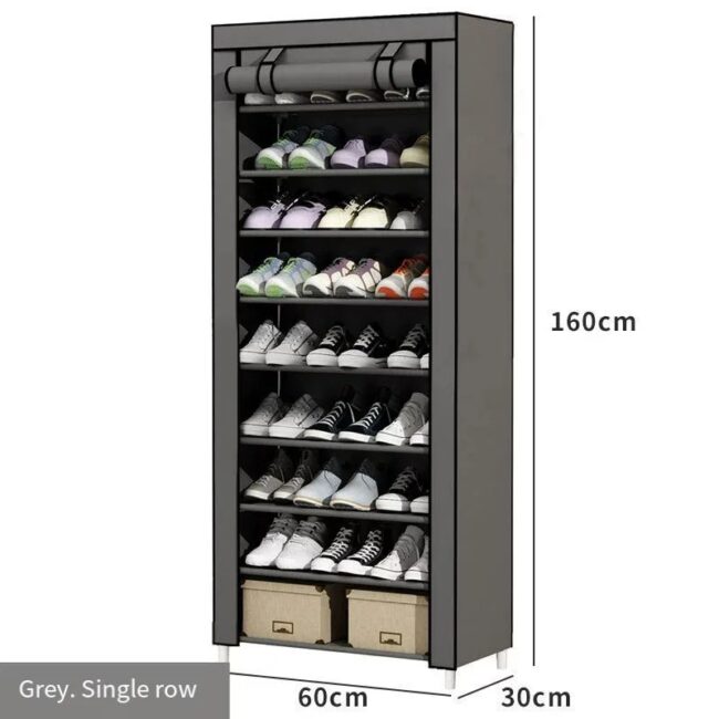 Simple shoe rack rack door door household dormitory joints with multi-function dustproof storage artifact assembly shoe cabinet - Image 9
