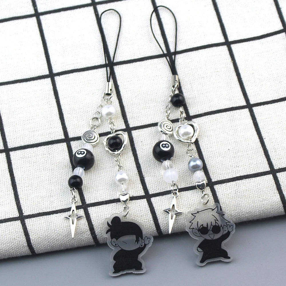 Anime Keychain Cosplay Geto Suguru Satoru Gojo Matching Jujutsu Phone Charm Accessory Pendant Keyring Bag Jewelry Gift - Image 5