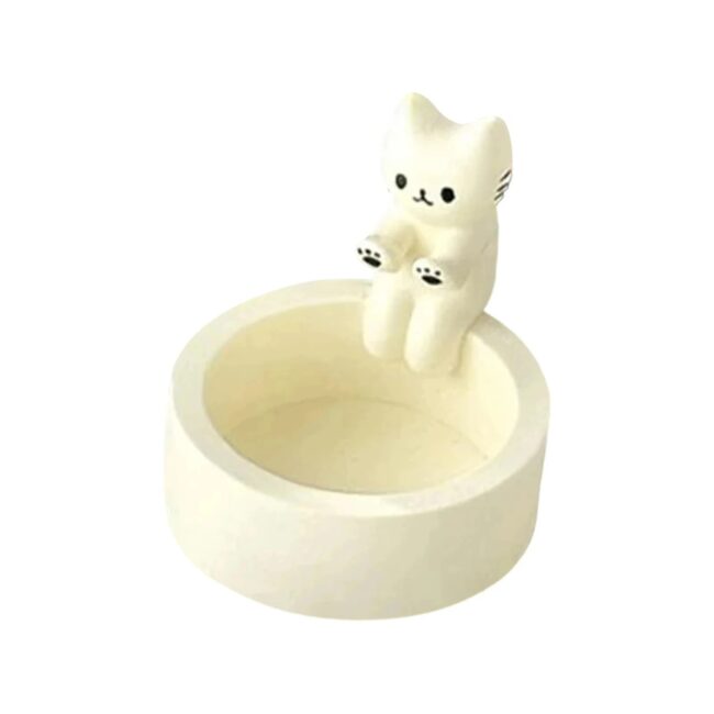 Kitten Candle Holder Cute Cat Candlestick Creative Aromatherapy Candle Holder Durable High Tempe Cartoon Candlestick Decoration - Image 3