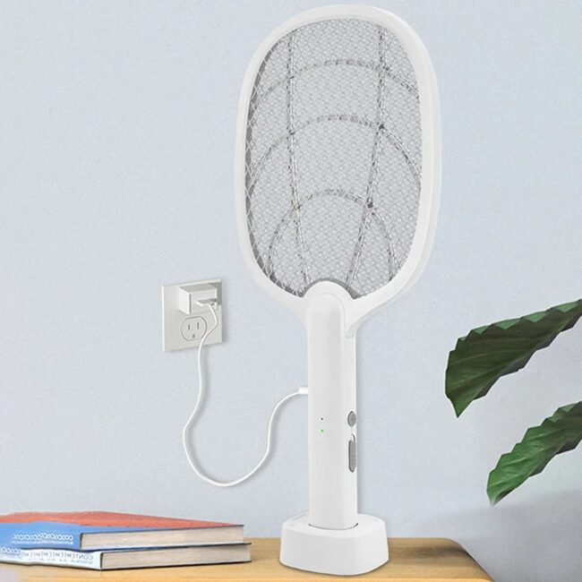Mosquito Killer Lamp USB Rechargeable Electric Foldable Mosquito Killer Racket Fly Swatter Repellent Lamp Zapper Insects Racket - Image 7