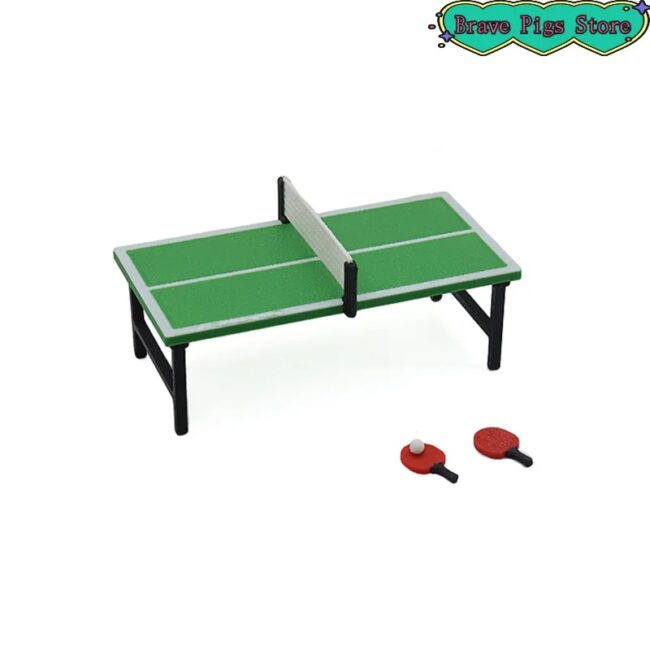 1:12 Miniature Table Tennis Racket Model Table Tennis Table Decor Accessories - Image 4