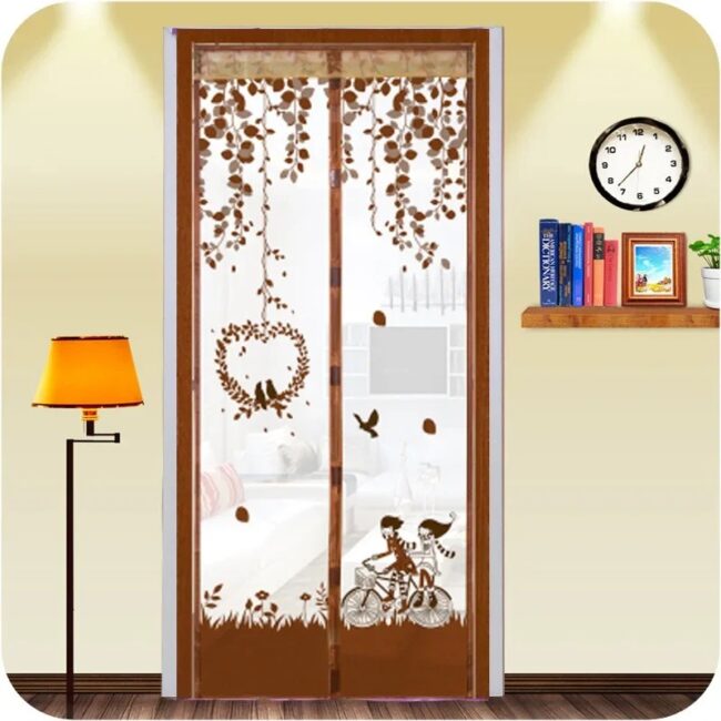 Summer Magnetic Mesh Net Door Curtain-Automatic Closing and Anti Mosquit-Quick and Easy to Install magnetic screen door mesh - Image 4