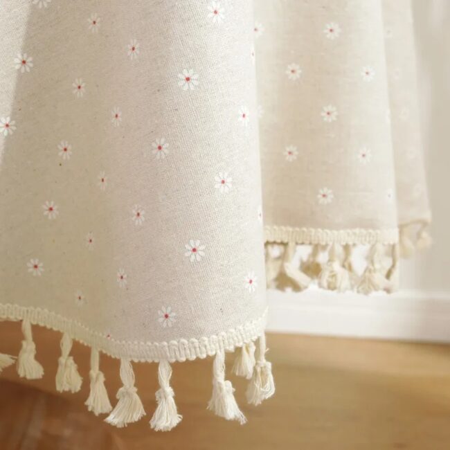 Printing Tassel Tablecloth Stain Resistant Dust-Proof Table Cover for Kitchen Tabletop Home Dining Table Decoration Accessories - Image 3