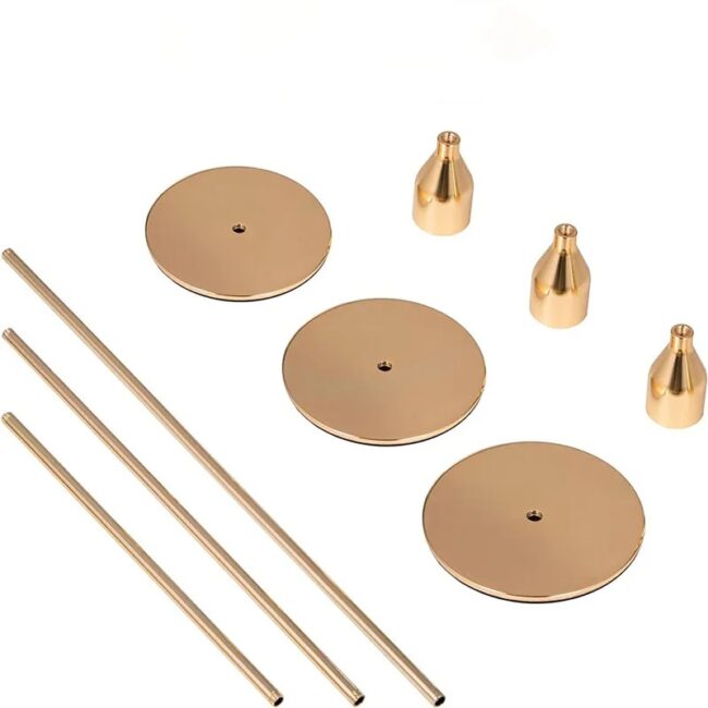 3Pcs/Set Chinese Style Metal Candle Holders Simple Golden Wedding Decoration Bar Party Living Room Decor Home Decor Candlestick - Image 4