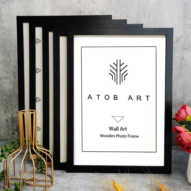 5Pcs Wooden Photo Frames For Picture Wall 10X15 15X20 20X25 A4 Pictures Frame Stand For Pictures Certificate Commemorative Gift