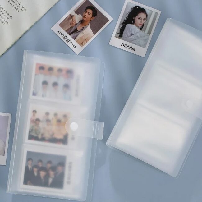 Transparent Photo Album Mini Polaroid Album Photo Card Train Ticket Card Collection Book Jewelry Card Album Photocards Holder