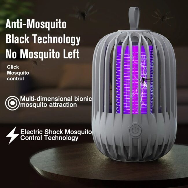 Insect Trap Mosquito Killer and Flying Insect Killer Indoor Light with Hanging Ring Electric Insect Iller Light(No Battery)
