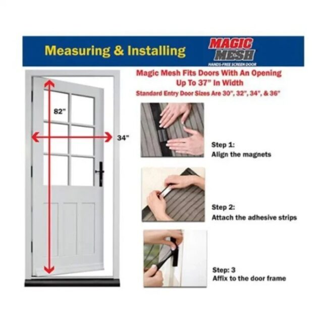 Anti Mosquito Door Curtain Invisible Ventilate Door Screen No Punching Magnetic Automatic Closing Anti Fly Bug Insect Screen - Image 6