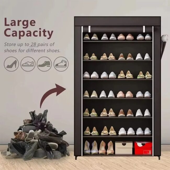 Simple shoe rack rack door door household dormitory joints with multi-function dustproof storage artifact assembly shoe cabinet