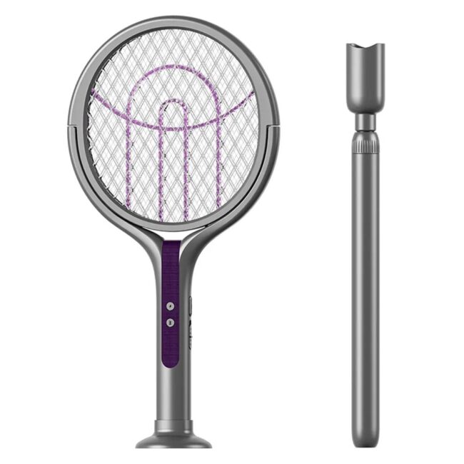 Rotating Head Mosquito Swatter Rechargeable Fly Zapper 2 in 1 Fly Killer and Mosquito Trap Lamp for Indoor and Outdoor - Image 8
