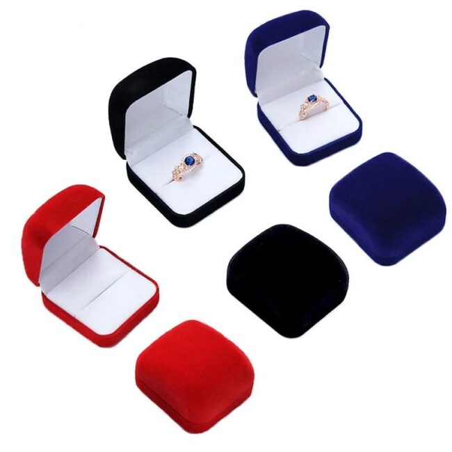 Wedding Prposal Gift Box Earrings Organizer Rings Container Trinket Box Ring Box Jewelry Organizer Packaging Box