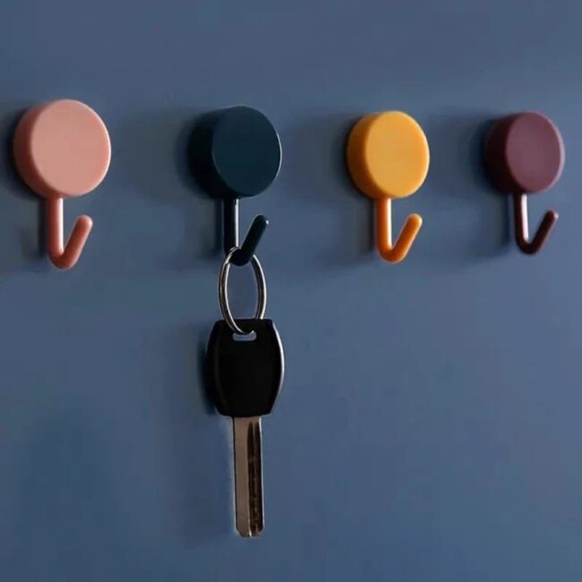 Self Adhesive Wall Hook Strong Without Drilling Coat Bag Bathroom Door Kitchen Towel Hanger Hooks Home Storage Accessories - Image 5