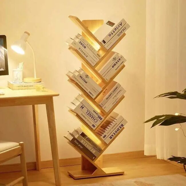 Reading Nordic Cd Racks Brown Organizers Accent Wall Shelf Luxury Cd Racks Minimalist Vinyl Platenhouder Livingroom Furniture - Image 3