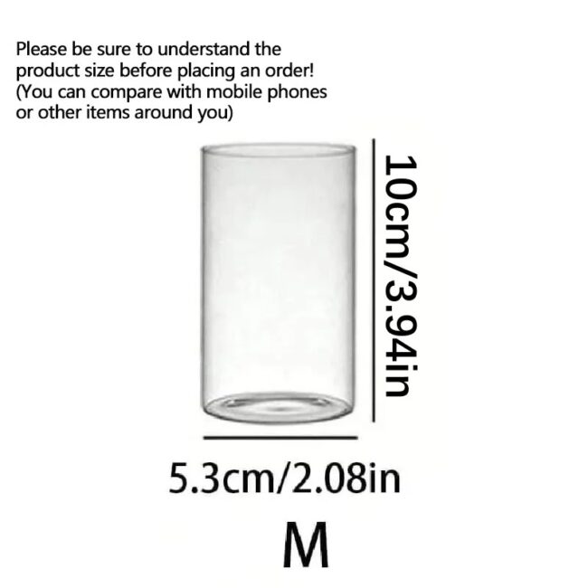 Clear Cylinder Glass Candle Holder Pillar High Borosilicate Glass Candle Holder Vase Wedding Party Decor(Candles Not Included) - Image 7