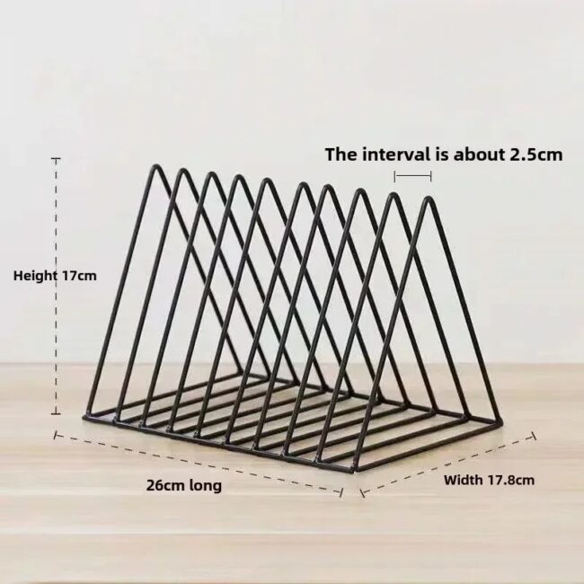 Vinyl Record CD Magazine Storage Rack Album Display Rack Multifunctional Vertical Creative European Art Collection - Image 6