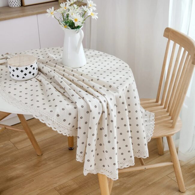 Printing Tassel Tablecloth Stain Resistant Dust-Proof Table Cover for Kitchen Tabletop Home Dining Table Decoration Accessories - Image 4