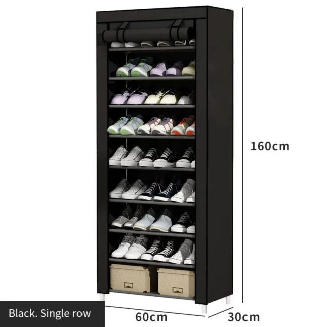 Simple shoe rack rack door door household dormitory joints with multi-function dustproof storage artifact assembly shoe cabinet - Image 10