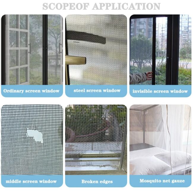 1ps Easy-to-Apply Waterproof Window Screen Repair Tape – Keep Mosquitoes Out with Our Anti-Insect, Self-Adhesive Mesh Patch - Image 4