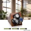 Automatic Watch Winder Wood Grain Color 3 Slots Usb Cable Power Soft Watch Pillow Watch Winders Birthday Gifts For Men Women