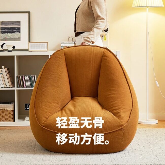 Bean Bag Lazy Corduroy Comfortable Sofa Single Bed Tatami Bedroom Balcony Casual Lightweight Small Sofa Living Room 2024 New - Image 4