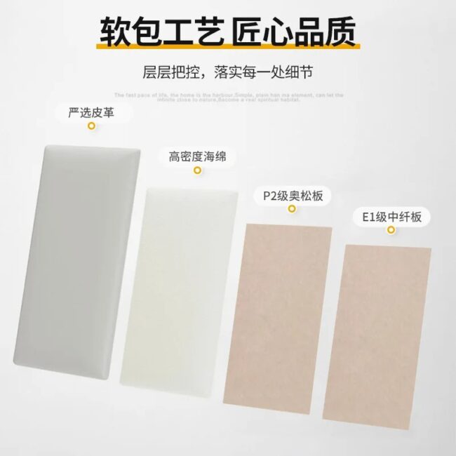 Bedhead Board Semi-circular Leather Soft Bag Protective Wall Enclosure Anti-collision Soft Bag Wall Sticker Headboards - Image 3