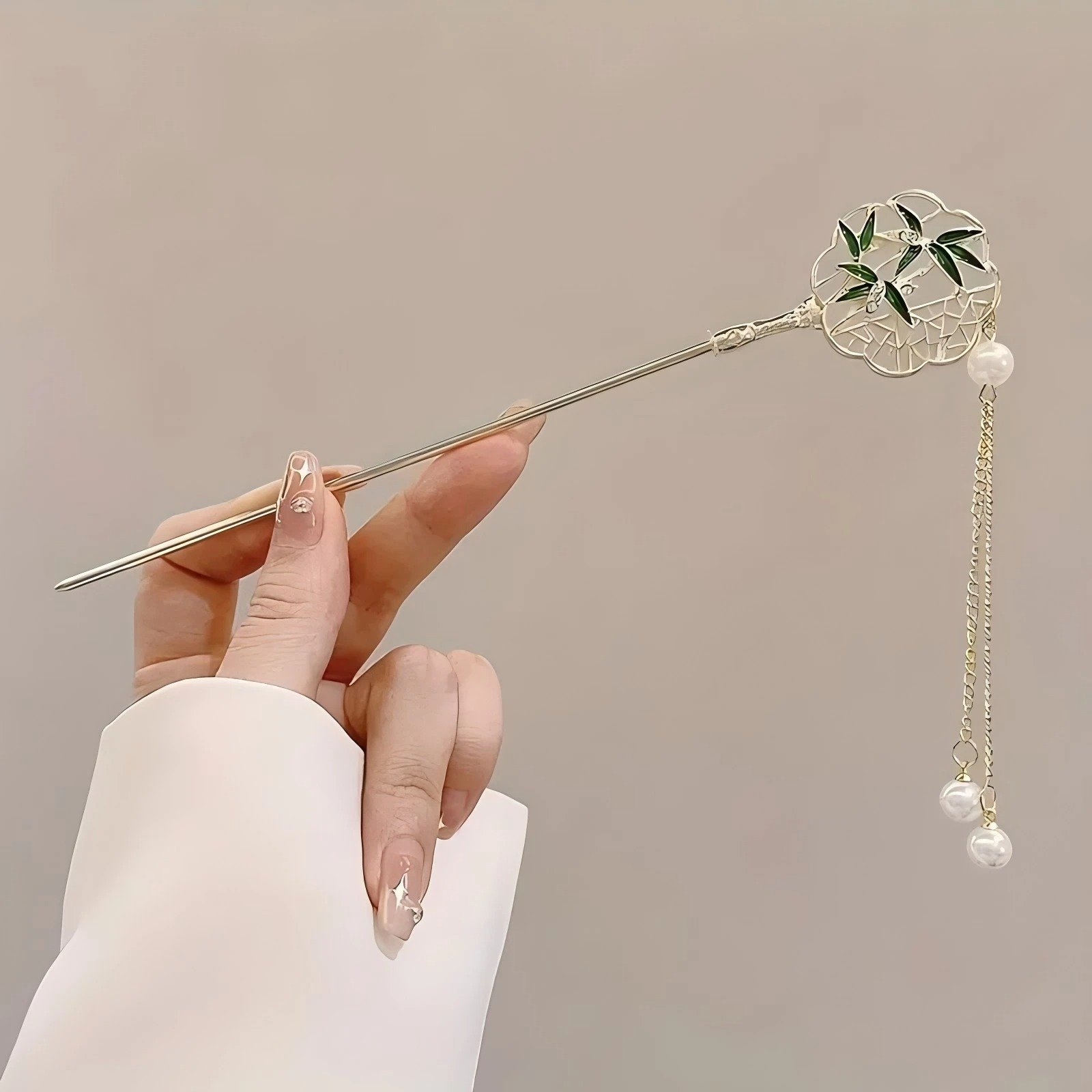 Elegant Chinese Style Hair Clip Tassel Hair Stick Traditional Floral Design Hairstyle Accessory Women Jewelry Hairpin Hairneedle - Image 12