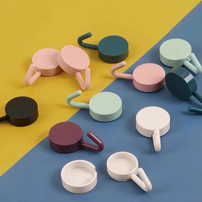 Self Adhesive Wall Hook Strong Without Drilling Coat Bag Bathroom Door Kitchen Towel Hanger Hooks Home Storage Accessories - Image 3