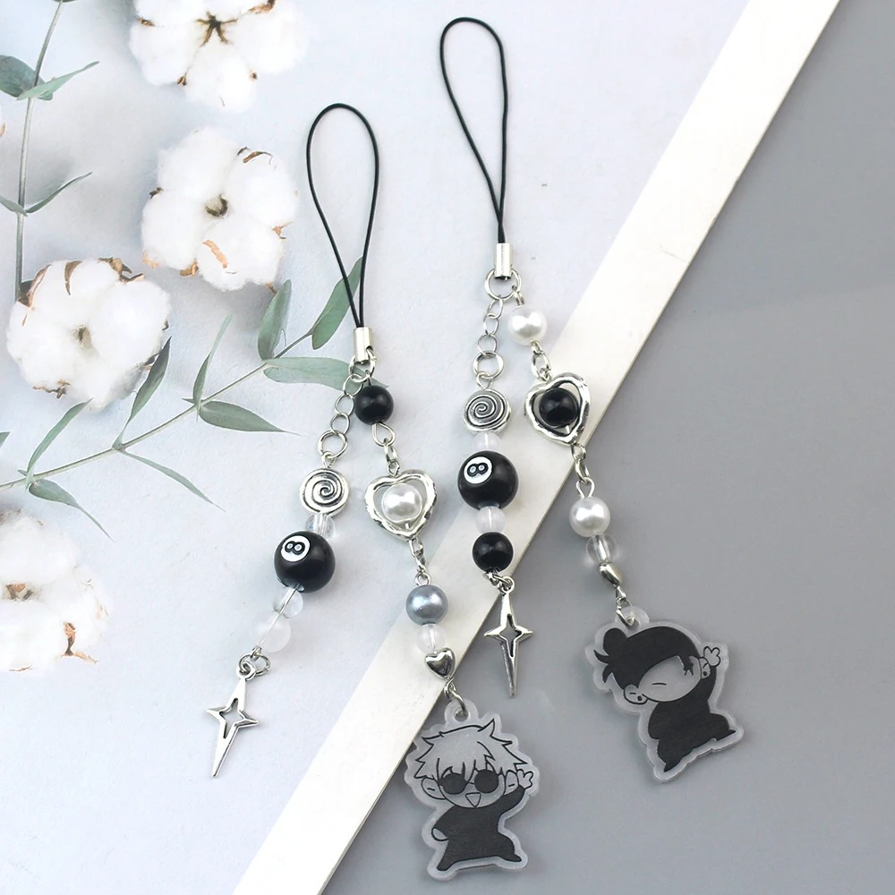 Anime Keychain Cosplay Geto Suguru Satoru Gojo Matching Jujutsu Phone Charm Accessory Pendant Keyring Bag Jewelry Gift - Image 10