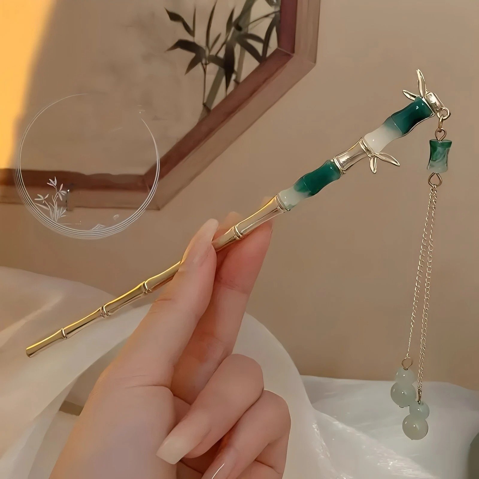 Elegant Chinese Style Hair Clip Tassel Hair Stick Traditional Floral Design Hairstyle Accessory Women Jewelry Hairpin Hairneedle - Image 7