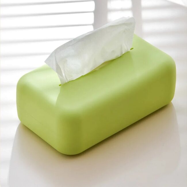 Light Luxury Tissue Box Soft Waterproof Tissue Box Cover Silicone Reusable Wet Wipe Box Holder Bathroom Kitchen Paper Holder - Image 8
