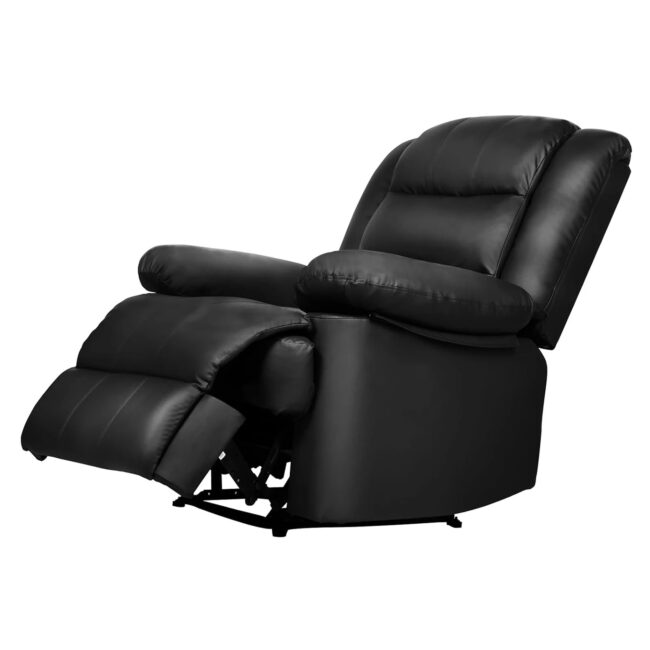 Recliner Armchair Reclining Chair Single Sofa Lounge Seating Adjustable Legrest PU Leather Couch Chair for Room Bedroom Home - Image 6