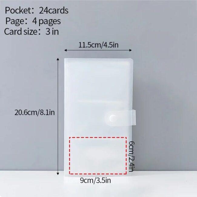 Transparent Photo Album Mini Polaroid Album Photo Card Train Ticket Card Collection Book Jewelry Card Album Photocards Holder - Image 5