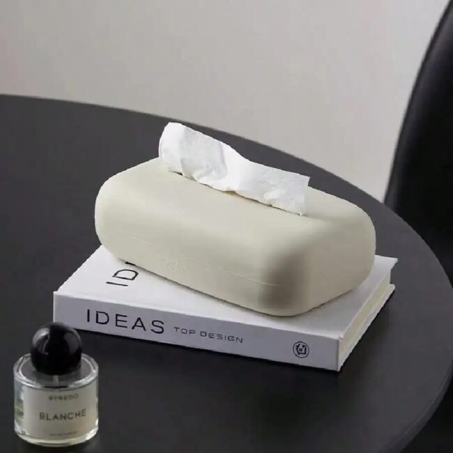 Light Luxury Tissue Box Soft Waterproof Tissue Box Cover Silicone Reusable Wet Wipe Box Holder Bathroom Kitchen Paper Holder - Image 4