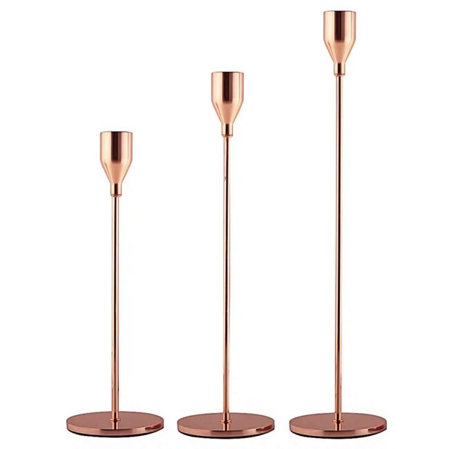 3Pcs/Set Chinese Style Metal Candle Holders Simple Golden Wedding Decoration Bar Party Living Room Decor Home Decor Candlestick - Image 9