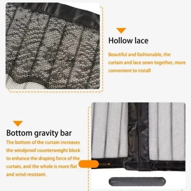 Anti Mosquito Door Curtain Invisible Ventilate Door Screen No Punching Magnetic Automatic Closing Anti Fly Bug Insect Screen - Image 5