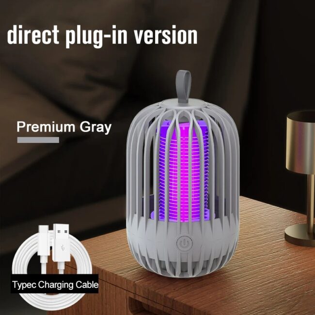 Insect Trap Mosquito Killer and Flying Insect Killer Indoor Light with Hanging Ring Electric Insect Iller Light(No Battery) - Image 7