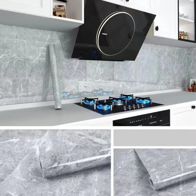 40cm decorative waterproof and mildew proof marble self-adhesive wallpaper bathroom cabinet countertop kitchen wall sticker - Image 15