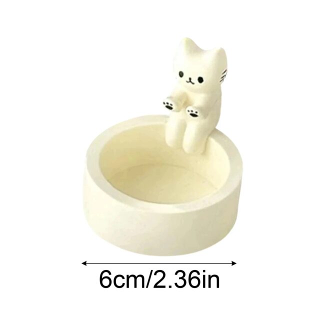 Kitten Candle Holder Cute Cat Candlestick Creative Aromatherapy Candle Holder Durable High Tempe Cartoon Candlestick Decoration - Image 5