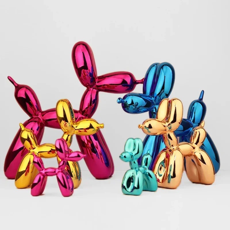 Resin Balloon Dog Sculpture Home Decor Table Decoration and Accessories Office Nordic Animal Decorative Sculptures and Figurines - Image 3