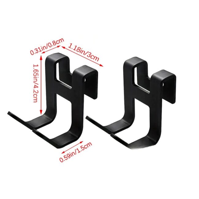 4PCS Metal S-shaped Hook Non-punch Kitchen Bathroom Cabinet Door Hooks Coat Towels Storage Hat Hanger Holders Organizer - Image 6