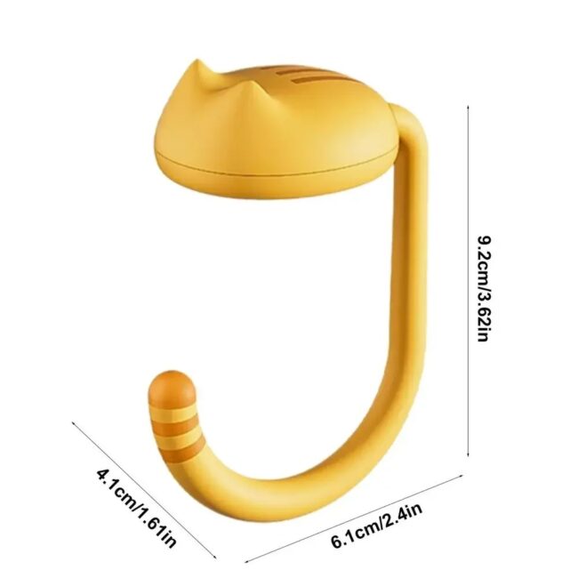 Cute Cat Tail Purse Hook Portable Multifunctional Table Purse Bag Hooks for Home School Saving Space - Image 7