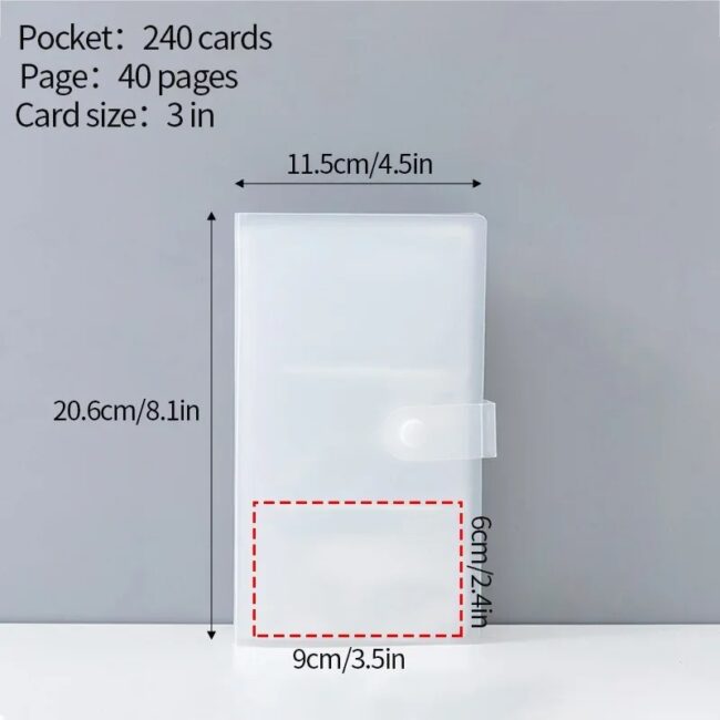 Transparent Photo Album Mini Polaroid Album Photo Card Train Ticket Card Collection Book Jewelry Card Album Photocards Holder - Image 7