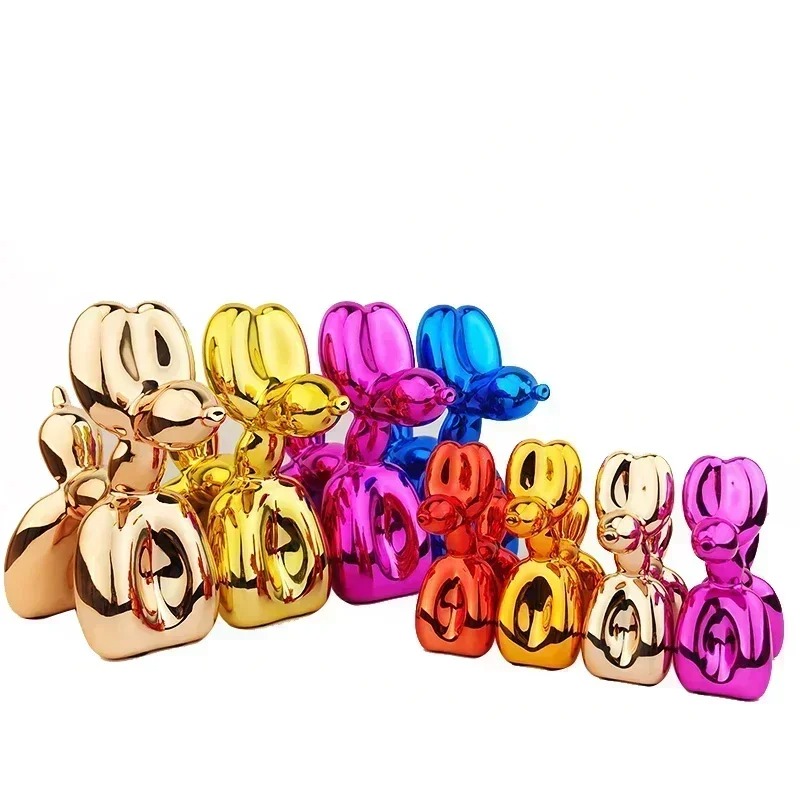 Resin Balloon Dog Sculpture Home Decor Table Decoration and Accessories Office Nordic Animal Decorative Sculptures and Figurines - Image 2