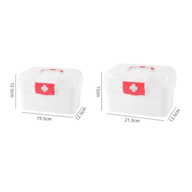 Large Capacity Medicine Organizer Storage Container Family Chest Portable Emergency Kit Box - Image 3